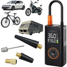 Raca Dijital Ekranlı Araç, Lastik, Top, Bisiklet Şişirme Taşınabilir Hava Kompresörü