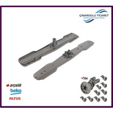 Çınaroğlu Ticaret Beko D 8001 E Bulaşık Makinesi  Alt Üst Pervane + 10 Üst Sepet Tekerleği - Yeni Model