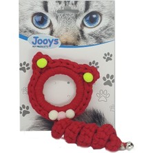 Epilons Zilli Kedi Örgü Ipi 15 cm Kırmızı