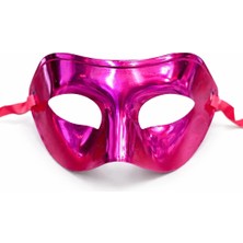 Magicool Metalize Parlak Parti Maskesi Pembe Renk 16X7 cm