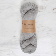 Nikaa Shop La Mia Natural Wool Gri El Örgü Ipi - L946 - 34396