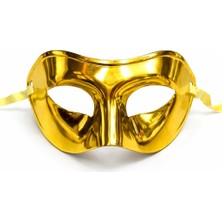 Magicool Metalize Parlak Parti Maskesi Altın Gold Renk 16X7 cm