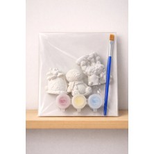 Bayraktar Peyzaj Ayıcık Temalı Boyanabilir Seramik Set | Al Boya Oyna | Çocuk Aktivite & Atölye Seti