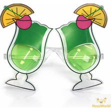 Kokteyl Bardak Parti Gözlüğü Yeşil Renk ARLSTRTCH-RSG3256