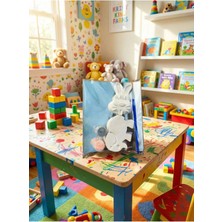 Bayraktar Peyzaj Fil - Tavşan Temalı Boyanabilir Seramik Set | Al Boya Oyna | Çocuk Aktivite & Atölye Seti