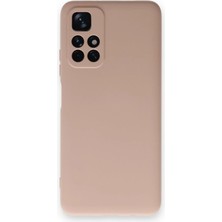 Selfbuysell Xiaomi Redmi Note 11T Kılıf Nano Içi Kadife Silikon - Pudra