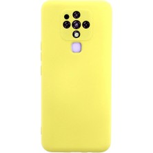 Selfbuysell Tecno Camon 16 Kılıf Nano Içi Kadife Silikon - Sarı