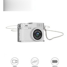Marsilyan Dijital Fotoğraf Makineleri Video Kamera Mini Anahtarlık 1080P CMR35 Beyaz