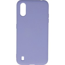 Selfbuysell Samsung Galaxy A01 Kılıf Nano Içi Kadife Silikon - Lila