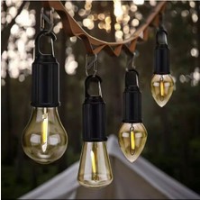 Nikaa Shop Taşınabilir Şarjlı LED Ampül Outdoor Kamp Bahçe Lambası