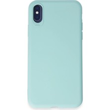 Selfbuysell Iphone x Kılıf First Silikon - Turkuaz