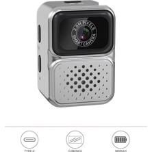 Skygo Dijital Fotoğraf Makineleri Video Kamera Mini Anahtarlık 480P CMR36 Gümüş