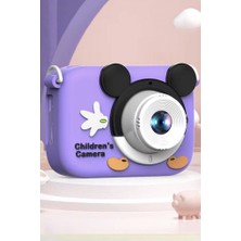 Dijital Fotoğraf Makineleri Oyunlu Çocuk Kamerası 1080P Hd CMR16 Mor