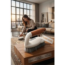 Creatividad Solutions Masif Ahşap Saplı Bristol Kıllı Profesyonel Halı ve Genel Temizlik Fırçası 722950