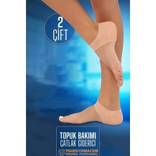 Creatividad Solutions Topuk Çatlak Çorabı - Nem Tutucu Topuk Bakım Çorabı 2 Çift 721955