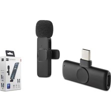 Rivera Tech Rvrstr4 Type-C Kablosuz Mikrofon - Siyah HDX2785