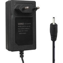 Weko WK-38112 Yerli Üretim 12 Volt - 2 Amper 2.5*0.7 mm Uçlu Priz Tipi Adaptör