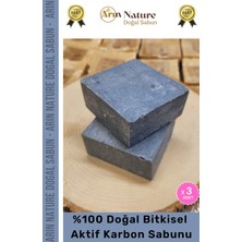 Carlburn #aktifkarbon Güzel Kokulu El Yüz Saç Vücut Orijinal Bitkisel %100 Aktif Karbon Sabunu 120G - 3 Adet