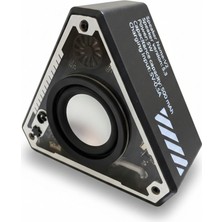 Çınaroğlu AVM Işıklı Kablosuz Bluetooth Hoparlör 5W | Su Geçirmez IP65 | Taşınabilir Mini Speaker V2 (8*8 cm )