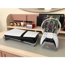 Merada Playstation 5 Dualsense Kol Ikili, Kulaklık Tutucu Stand ve Ps5 Stand Özel Set (Dijital Sürüm Içim)