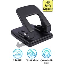 Artlantis Orta Boy Delgeç 40 Yaprak Kapasiteli 1 Adet Norex UH104 Delgec Metal Perfaratör Kağıt Delici Büro Ofis Okul