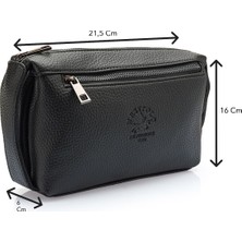 Westpolo Vegan Deri Unisex El Portföyü - Siyah