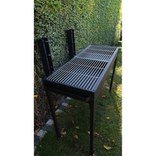Feyza Design Xl Mangal 100X40 Cm, Dayanıklı ve Kullanışlı, Açık Hava Keyfi Için Ideal