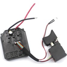 Emay Center 18V 21V Fırçasız Şarjlı Somun Sıkma ve Matkap Sürücü Kontrol Kartı + Tetik Hız Anahtarı Seti (2106/161/169 Uyumlu Anakart)