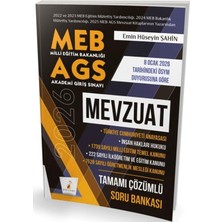 Pelikan Tıp Teknik Yayıncılık 2026 Meb Ags Mevzuat Soru Bankası