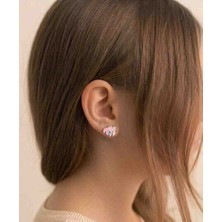 Generic Şık Tasarım 925 Ayar Gümüş Mineli Çocuk KÜPE-MODEL00