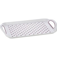 6 Adet Bee Home Kaydırmaz Plastik Tepsi 27,5 x 32,5 cm