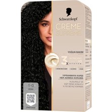 Schwarzkopf 2 Adet Creme Supreme 1-0 Siyah Saç Boyası 182 ml