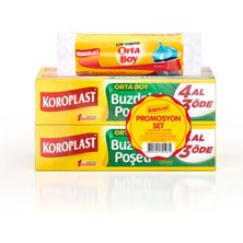 1 Adet Koroplast 3 +1 Buzdolabı Poşeti Orta Boy + Çöp Torbası Set