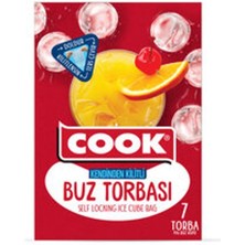 5 Adet Cook Kendinden Kilitli Buz Torbası 7 Adet