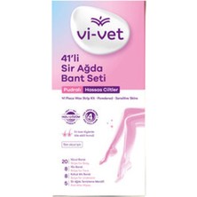 1 Adet Vi-Vet Pudralı Sir Ağda Bant Seti 41'li