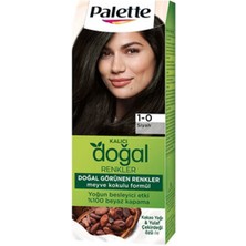 2 Adet Palette Kalıcı Doğal Renkler 1-0 Siyah Saç Boyası 110 ml