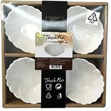 6 Adet Touch Me Porselen 4'lü Kase Seti 8 x 7 cm