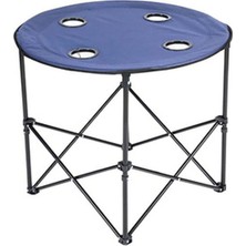 1 Adet Escamp Katlanır Kumaş Yuvarlak Sehpa 70 x 62 cm