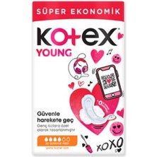 5 Adet Kotex Young Ultra Süper Ekonomik Paket Gündüz 22'li