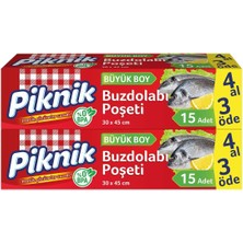 Piknik Buzdolabı Poşeti 4AL3ÖDE Büyük 15'li