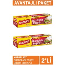 1 Adet Koroplast Buzdolabı Poşeti Büyük Boy 2 x 20'li