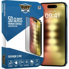 15 Pro ile Uyumlu 5d Glass Ekran Koruyucu, BF5P5D, Şeffaf