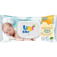 3 Adet Uni Baby Yenidoğan Islak Mendil 40'lı
