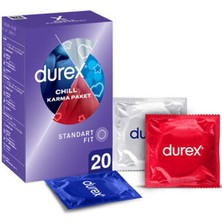 3 Adet Durex Chill Karma Paket Prezervatif 20'li