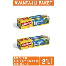 6 Adet Koroplast Küçük Boy Buzdolabı Poşeti 2 x 40'lı