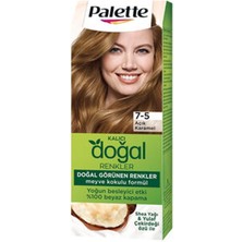 4 Adet Palette Kalıcı Doğal Renkler 7-5 Açık Karamel Saç Boyası 110 ml