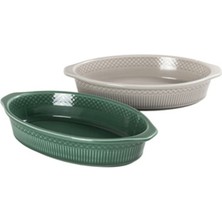 1 Adet Touch Me Stoneware Oval Fırın Kabı 23.5 cm (FD304)
