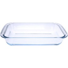 1 Adet Touch Me Borosilikat Dikdörtgen Fırın Kabı 3 L