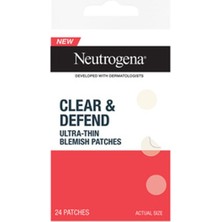 1 Adet Neutrogena Clear & Defend Ultra Thin Blemish Bant 24'lü