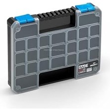 Made Slim Organizer 23 Bölmeli, Şeffaf, Düzenleyici Kutu, Polipropilen Malzeme, Çekmece Içi ve Masaüstü Kullanım Için, Hafif Taşınabilir, Saklama Kutusu